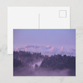 Carte Postale Vue des Tatras d'hiver (Devant / Derrière)