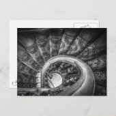 Carte Postale Vue descendante de l'escalier orné, Lanarch Castle (Devant / Derrière)