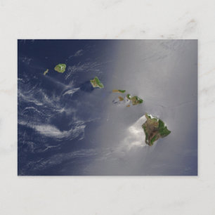 Carte Postale Vue d'Hawaii depuis l'espace