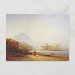 Carte Postale Vue d'Istanbul, 1864 (huile sur toile)