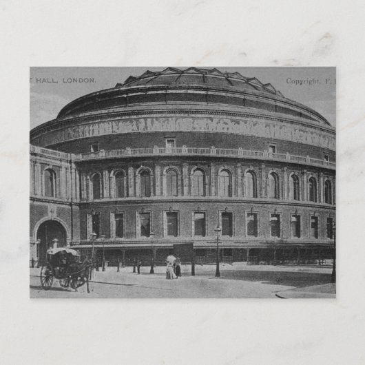 Carte Postale Vue du Albert Hall, vers 1900 (Devant)