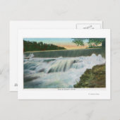 Carte Postale Vue du barrage d'Ausable Chasm (Devant / Derrière)