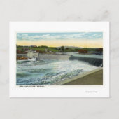 Carte Postale Vue du barrage Libby-Dingleys (Devant)