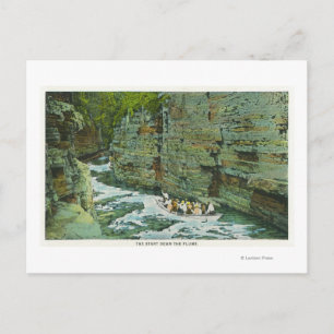 Carte Postale Vue du bateau qui démarre en aval de la lume