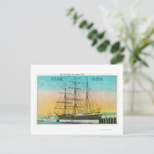 Carte Postale Vue du bateau Star of India à quai (Debout devant)