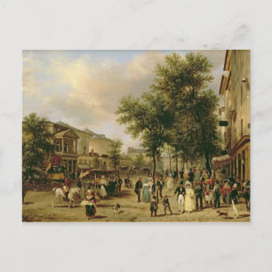 Carte Postale Vue du boulevard Montmartre, Paris, 1830
