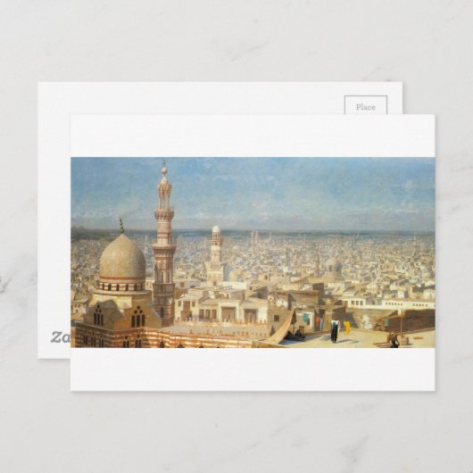 Carte Postale Vue du Caire par Jean-Leon Gerome (Devant / Derrière)