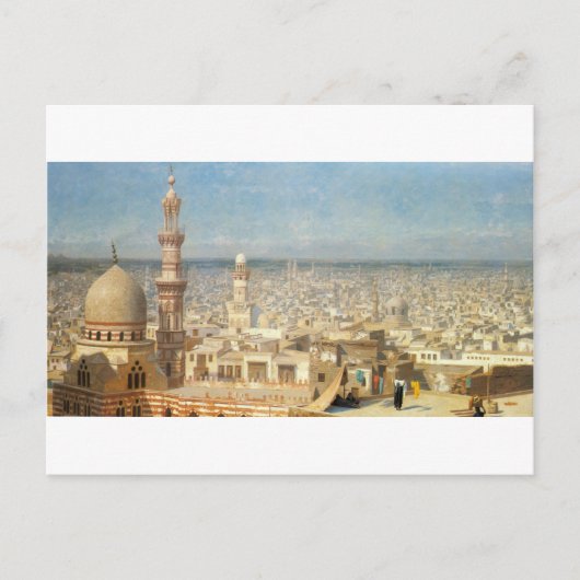 Carte Postale Vue du Caire par Jean-Leon Gerome (Devant)