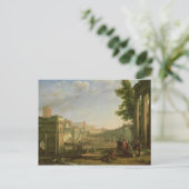 Carte Postale Vue du Campo Vaccino, Rome, 1636 (Debout devant)