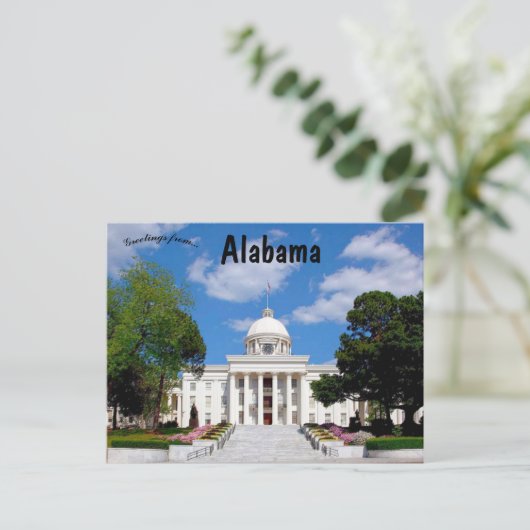 Carte Postale Vue du Capitole de l'Alabama à Montgomery (Debout devant)