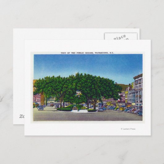 Carte Postale Vue du Carré public n° 2 (Devant / Derrière)