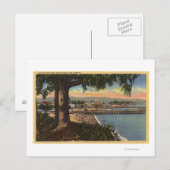 Carte Postale Vue du casino et de la jetée à distance (Devant / Derrière)