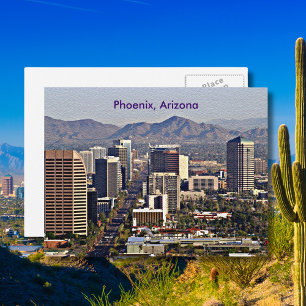 Carte Postale Vue du centre de Phoenix, Arizona