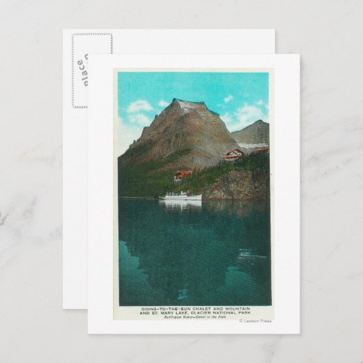 Carte Postale Vue Du Chalet Du Soleil (Devant / Derrière)