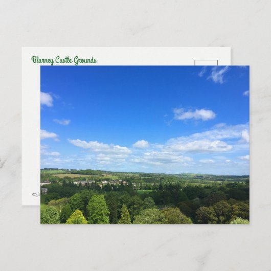 Carte Postale Vue du château de Blarney (Devant / Derrière)