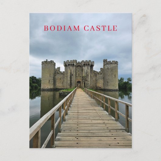 Carte postale vue du château de Bodiam (Devant)