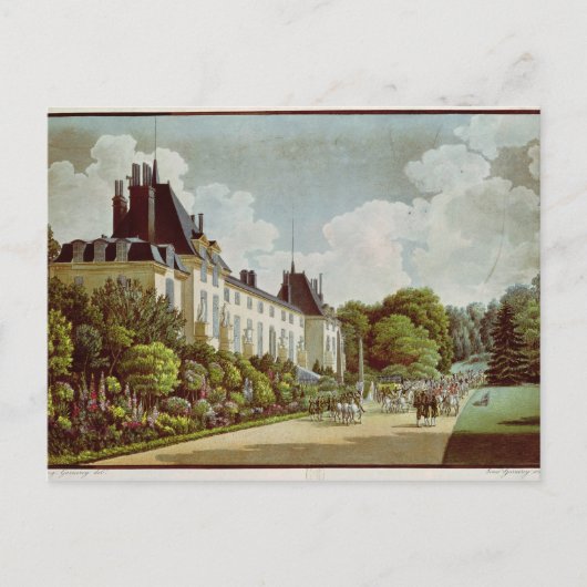 Carte Postale Vue du château de la Malmaison (Devant)