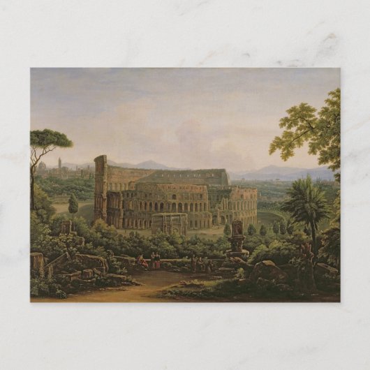 Carte Postale Vue du Colosseum de la colline de Palatine (Devant)