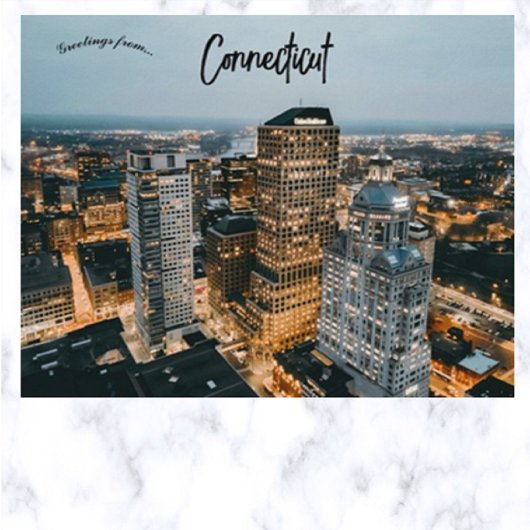 Carte Postale Vue du Connecticut de Hartford