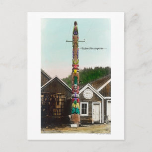 Carte Postale Vue du Corbeau TotempoleWrangell, AK