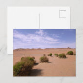 Carte Postale Vue du désert de Gobi (Devant / Derrière)