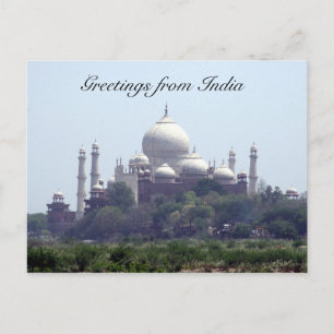 Carte Postale vue du dôme taj mahal