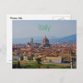 Carte Postale Vue du Duomo de Florence Italie (Devant / Derrière)