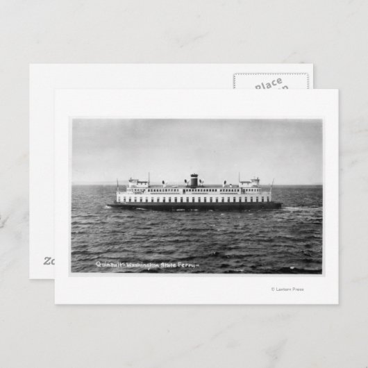 Carte Postale Vue du Ferry Quinault (Devant / Derrière)