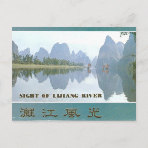Carte Postale Vue du fleuve Lijiang