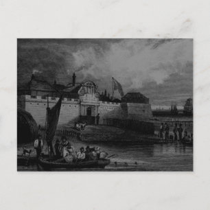 Carte Postale Vue du fort de Tilbury, gravée par H. Adhard