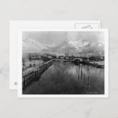 Carte Postale Vue du front de mer à Valdez, Alaska Photographie (Devant / Derrière)