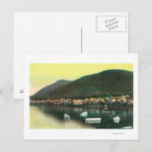 Carte Postale Vue du front de mer de Indian TownSitka, AK (Devant / Derrière)