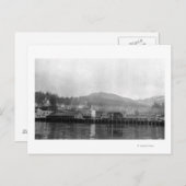 Carte Postale Vue du front de mer de Ketchikan, Alaska (Devant / Derrière)
