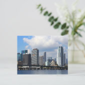 Carte Postale Vue du front de mer de Miami (Debout devant)