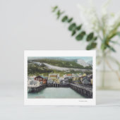 Carte Postale Vue du front de mer et de la villeDouglass, AK (Debout devant)