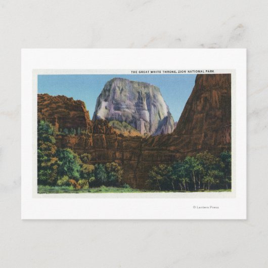 Carte Postale Vue du grand trône blanc (Devant)