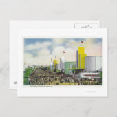 Carte Postale Vue du groupe des expositions générales (Devant / Derrière)