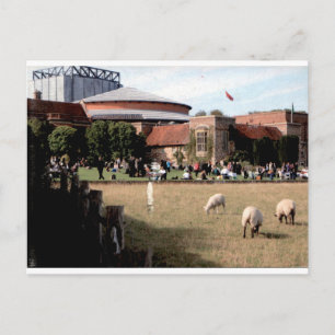 Carte Postale Vue du jardin de l'Opéra Vintage de Glyndebourne
