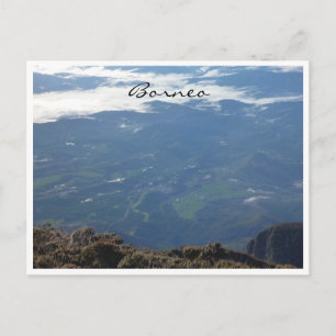 Carte Postale vue du kinabalu de Bornéo