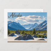 Carte Postale vue du lac alaska (Devant / Derrière)