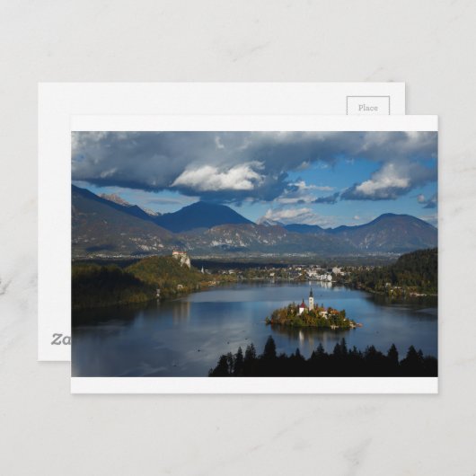 Carte Postale Vue du lac Bled d'Ojstrica (Devant / Derrière)