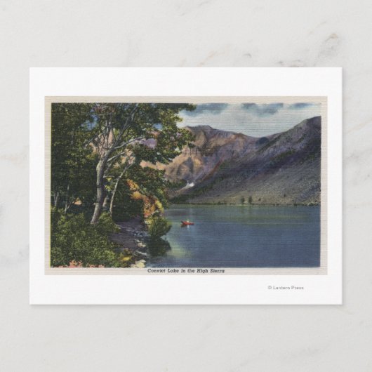 Carte Postale Vue du lac Convict dans la Haute Sierra (Devant)