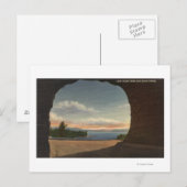 Carte Postale Vue du lac depuis le tunnel de Cave Rock (Devant / Derrière)