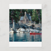 Carte Postale Vue Du Lac En Canoë Tahoe (Devant)