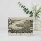 Carte Postale Vue du lac Léman, Wisconsin (1882) (Debout devant)