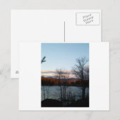 Carte Postale Vue du lac Placid (Devant / Derrière)