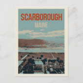 Carte Postale Vue du littoral Scarborough Maine USA (Devant)