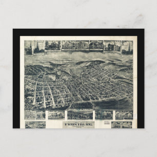 Carte Postale Vue du Maryland de Frostburg par T.M. Fowler (1905