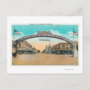 Carte Postale Vue du Modesto Accueillant ArchModesto, CA