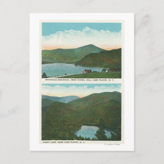 Carte Postale Vue du mont Whiteface de Signal Hill, Heart (Devant)